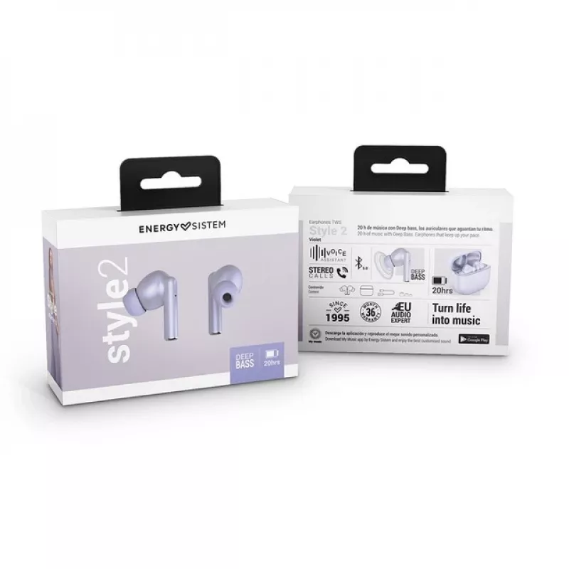 Energy Sistem Style 2 True Wireless Earphones Violet