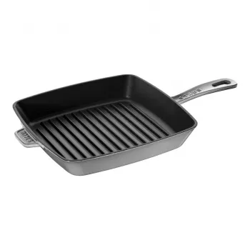 ZWILLING Staub čuguna kvadrātveida grila panna 26 cm Graphite Grey