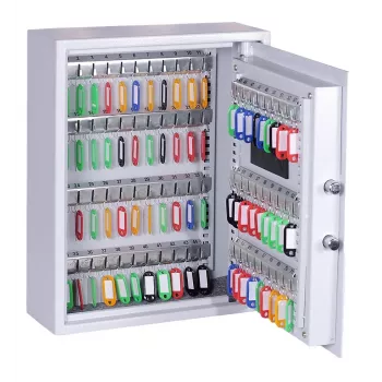 OLYMPIA GOsafe 50B atslēgu seifs ar elektronisko kodu, 50 āķi, pelēks, sienas stiprinājums, tērauds