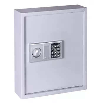 OLYMPIA GOsafe 50B atslēgu seifs ar elektronisko kodu, 50 āķi, pelēks, sienas stiprinājums, tērauds