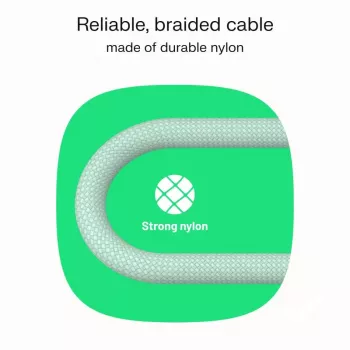 GREEN CELL USB-C to USB-C PowerStream 100W Braided Cable 1,2m Black