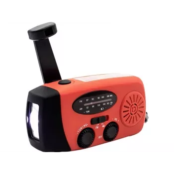 Denver SCR-2005 ārkārtas saules radio ar AM/FM, LED gaismu, SOS un power bank