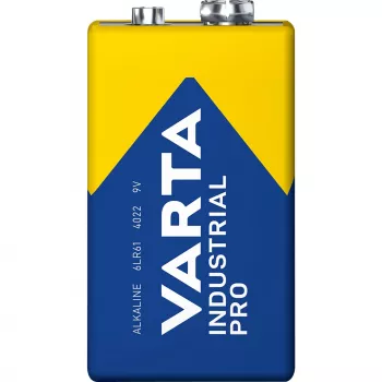 VARTA 6LR61/6LP3146/9V Block (4022) Industrial Pro Battery, 20-Pack, Carton with Foiled Tray