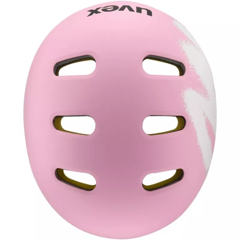 UVEX Kid 4 Style MIPS Bērnu Riteņbraukšanas ķivere - Spray Strawberry Matt (51-55 cm)