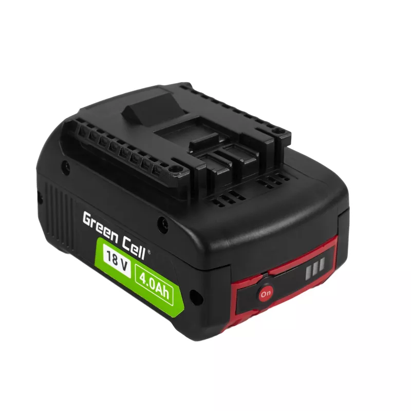 Green Cell PTBO18V4 Bezvadu Instrumentu Akumulators 18V 4Ah Li-Ion Bosch Instrumentiem, Aizstāj GBA1600Z00038