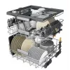 Whirlpool W7IHT40T pilnībā integrējama trauku mazgājamā mašīna, 14 komplekti, energoklase C, 40 dB, NaturalDry