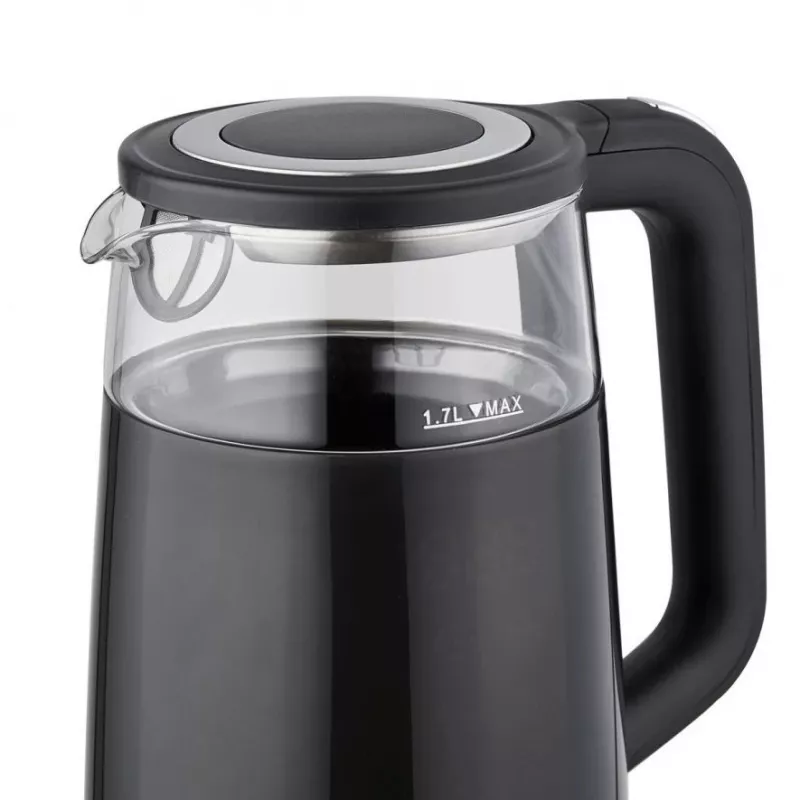ELDOM C530 NEVO elektriskā tējkanna 1.7 L 2200 W Melna, Caurspīdīga