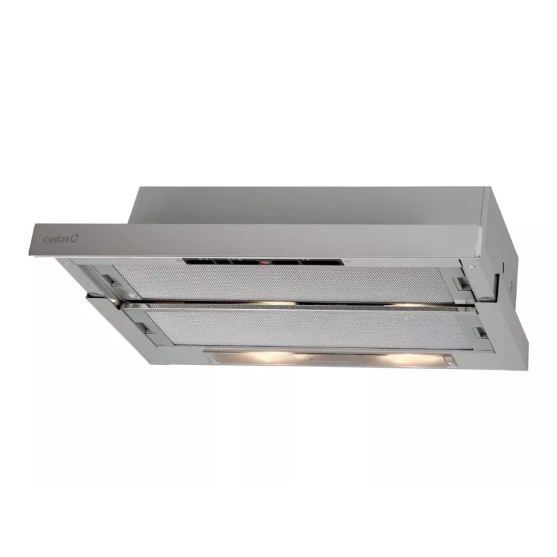 CATA TF 5260 X Teleskopiskais Tvaika Nosūcējs 60 cm 325 m³/h Slīdņa Vadība LED Nerūsējošais Tērauds Energoklase D