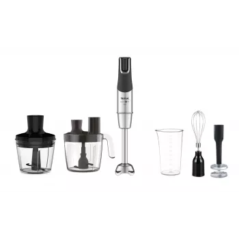 Tefal Infinity Force Pro 5in1 HB95LD38 rokas blenderis, 1200 W, melns/nerūsējošs tērauds