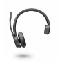 Poly Voyager 4300 UC Series 4310 for Microsoft Teams - bezvadu Bluetooth austiņas ar trokšņu slāpējošu mikrofonu, melnas