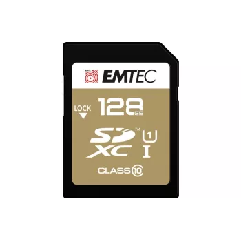 Emtec SDXC 128GB Class10 Gold+ UHS-I U1 Memory Card