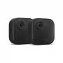 Amazon Blink Outdoor 4 bezvadu viedā drošības kamera (2 kameras + Sync Module Core) - 1080p HD, infrasarkanais nakts redzamības režīms, divvirzienu audio, laikapstākļiem izturīga, melna