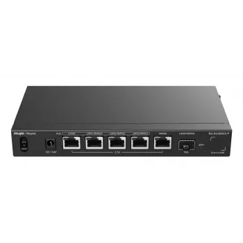 Ruijie Reyee RG-EG406XS-P Multi-WAN Cloud Gateway Router, 6x 2.5GE RJ45, 1x 10GE SFP+, 4 PoE, VPN, Rackmount