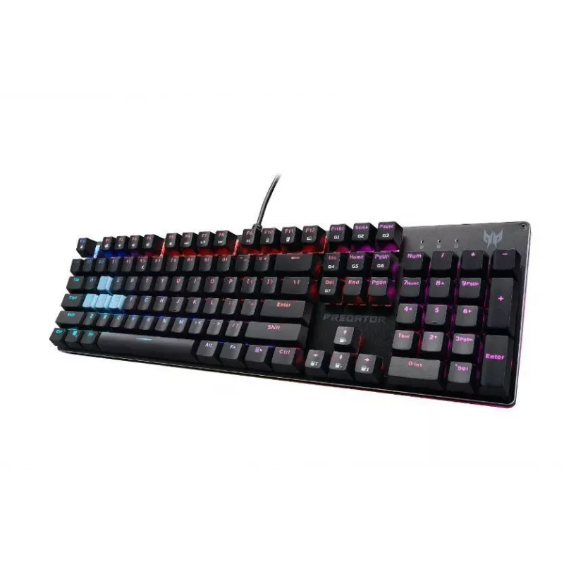 Acer Predator Aethon 303 Gaming Keyboard - Wired - Kailh Blue Mechanical Switches - RGB Backlight - US Layout - Black