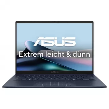 ASUS Zenbook 14 OLED UX3405CA-QD1303W klēpjdators, 14 collu WUXGA OLED, Intel Core Ultra 7 255H, 16GB LPDDR5x, 1TB SSD, Windows 11 Home, vācu QWERTZ tastatūra