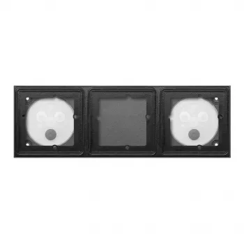 GIRA 551300 Iemontējamā kaste 3-vietīga System 106 Melna