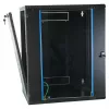EFB 19 inch Sienas skapis 18U, Fiksēts, 1-Daļas, RAL 9005, Dziļums 600 mm