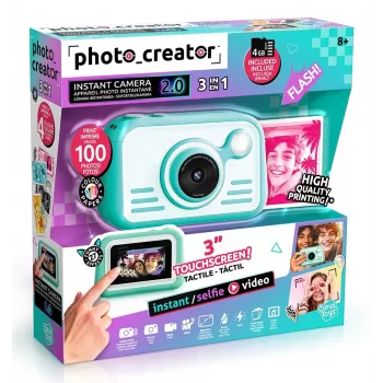 CANAL TOYS PHOTO CREATOR Instant Camera ar krāsainu fotopapīru