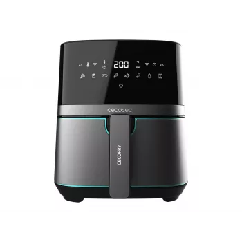 Cecotec Cecofry Full InoxBlack 5500 Pro karstā gaisa fritieris, 1700 W, 5.5 L, melns/nerūsējošais tērauds
