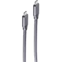 ShiverPeaks USB-C to USB-C kabelis, USB 3.2 Gen 2, 5,0m, Melns