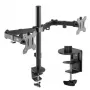 Maclean MC-884 Single Monitor Desk Mount for 17-32 inch Screens, Black, Gas Spring, USB 3.0