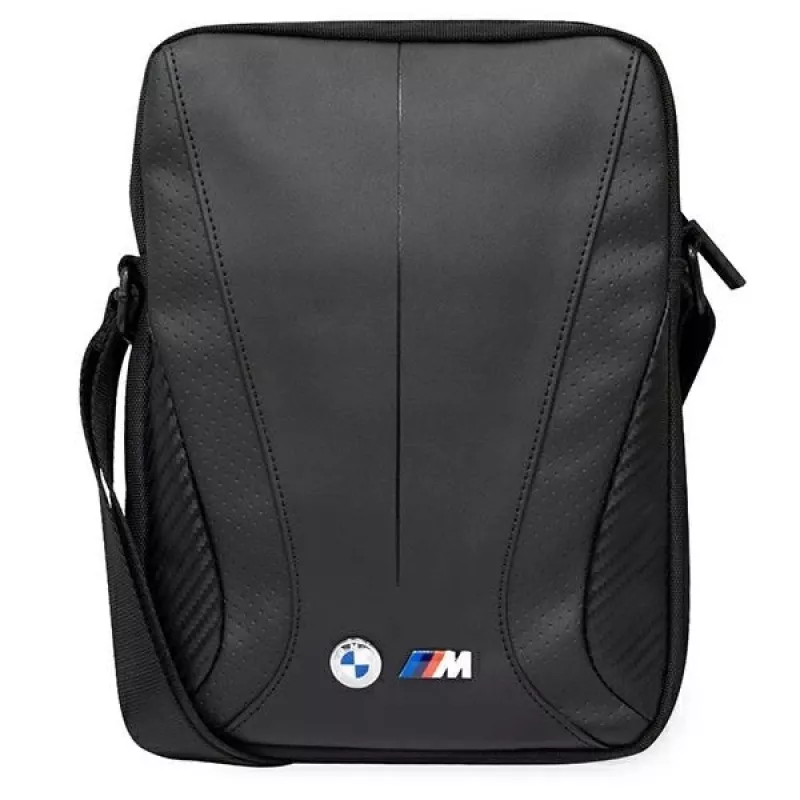 BMW Carbon Tricolour Tablet Bag 10 inch Melns