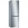 Bosch KGN36NLEA Serie 2 Ledusskapis ar saldētavu, nerūsējošā tērauda izskats, 308 L neto tilpums, energoklase E