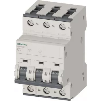 Siemens SENTRON 5SY4363-7 Strāvas slēdzis MCB 3-polu C 63A 10kA