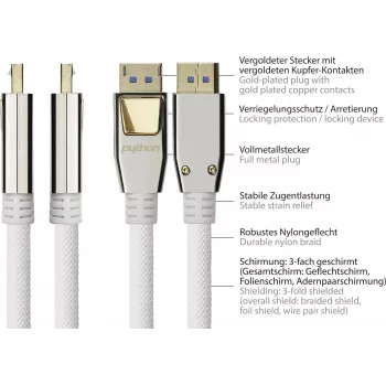 GOOD CONNECTIONS PREMIUM DisplayPort 2.0 kabelis, 54 Gbit/s, UHBR 13.5, 4K @240Hz / 8K @60Hz, pilna metāla savienotājs, varš, 3m