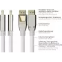 GOOD CONNECTIONS PREMIUM DisplayPort 2.0 kabelis, 54 Gbit/s, UHBR 13.5, 4K @240Hz / 8K @60Hz, pilna metāla savienotājs, varš, 3m