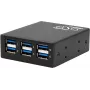 Exsys USB 3.2 Gen 1 Hub ar 15kV ESD aizsardzību, DIN sliedes stiprinājums, 6 porti (EX-11246HMS)