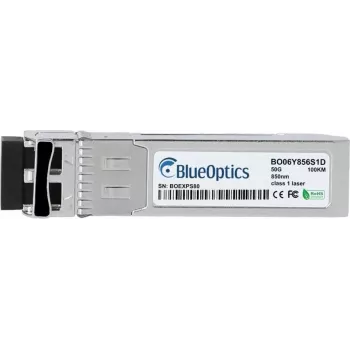 BlueOptics HPE Aruba R0M48A saderīgs SFP56 raiduztvērējs, LC Duplex, 50GBASE-SR, daudzmodu šķiedra, 850nm, 100m, DDM, 0-70°C