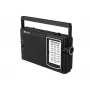 ELTRA Radio IZA-5 Black Pārnēsājams FM radio ar AM LW joslām, AUX ieeju, bateriju/tīkla barošanu