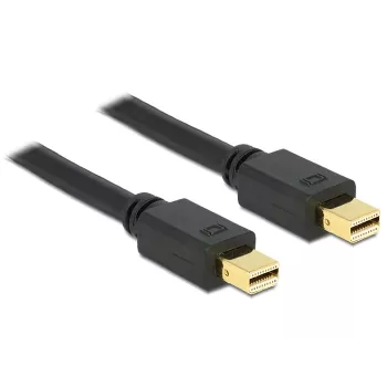Delock DisplayPort kabelis - Mini DisplayPort (vīrišķais) uz DisplayPort (vīrišķais) - 2 m - Melns