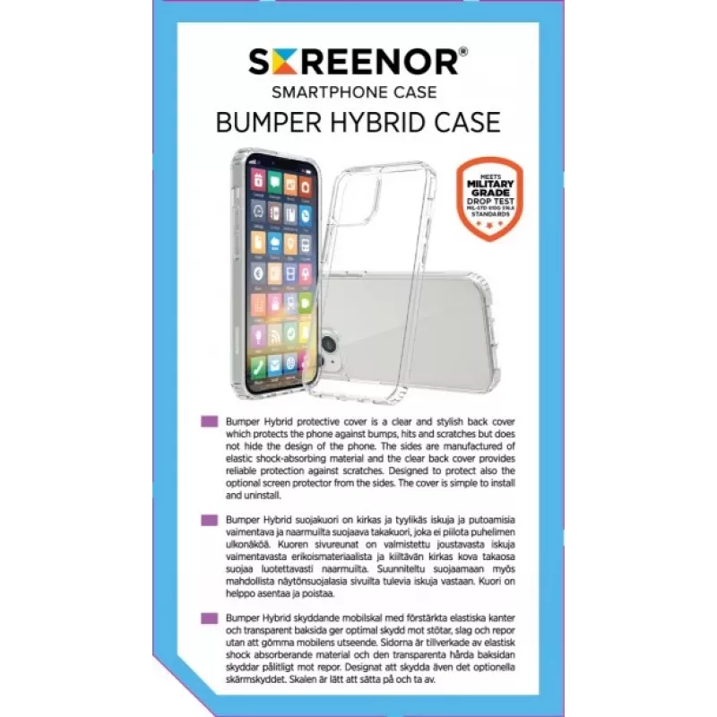 SCREENOR Bumper Case Samsung Galaxy XCover 7 Pro, Caurspīdīgs TPU triecienizturīgs vāciņš