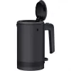 WMF KÜCHENminis elektriskā tējkanna 0.8 L, 1800 W, nerūsējošais tērauds, melna