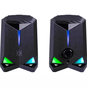 Defender Rocket 2.0 datora skaļruņi 6W LED USB Melns