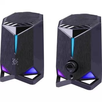 Defender Rocket 2.0 datora skaļruņi 6W LED USB Melns