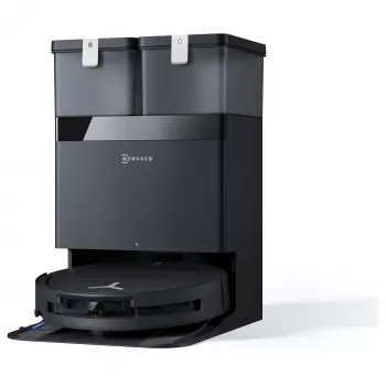 ECOVACS DEEBOT T50 OMNI Gen3 robotu putekļsūcējs un mops, melns, 8000 Pa sūkšana, automātiskā iztukšošanas stacija