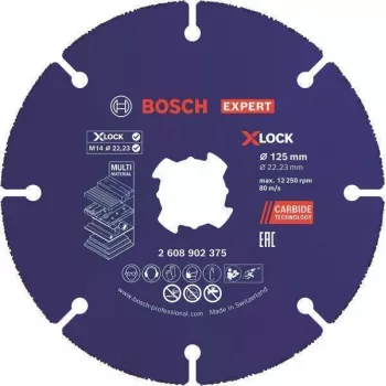 Bosch EXPERT Multi Material 2608902375 Karbīda griešanas disks 125x1.6x22.23mm, 1 gab.