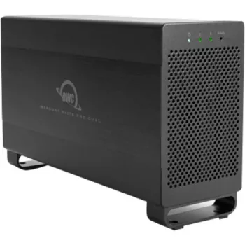 OWC Mercury Elite Pro Dual - ārējais RAID korpuss - 2 sloti - 2.5/3.5 collu - SATA I/II/III - USB 3.1 Gen 1 un eSATA - alumīnijs - melns