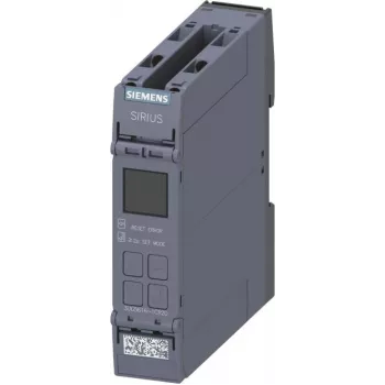 Siemens 3UG5616-1CR20 Tīkla uzraudzības relejs, 24 V AC/DC, 3-fāžu sprieguma uzraudzība, LCD displejs, DIN sliede