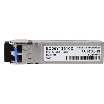 BlueOptics SFP56 raidītājs 50GBASE-LR 10KM LC Duplex Vienmoda šķiedra 1310nm DDM