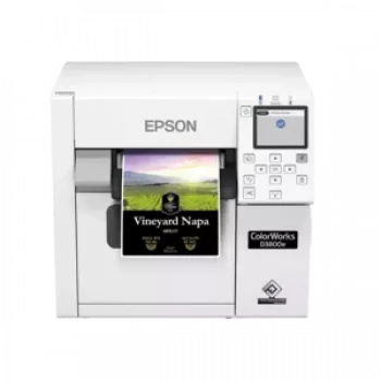 Epson ColorWorks D3800e krāsu etiķešu printeris, tintes, USB, Ethernet, balts
