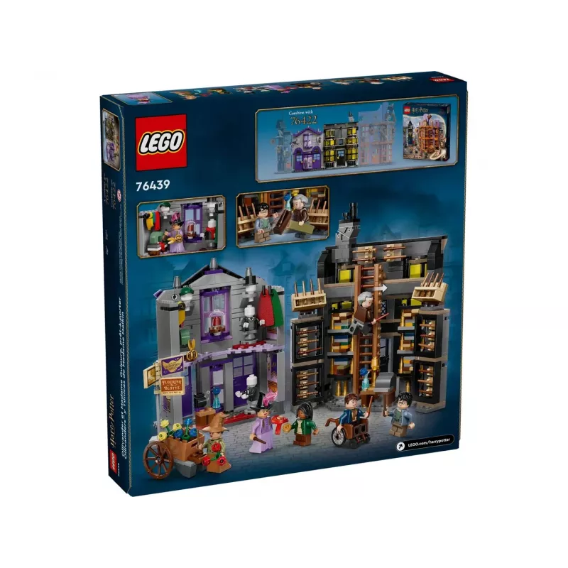 LEGO Harry Potter 76439 Ollivanders un Madam Malkin tērpu veikals būvējamais komplekts (744 gab.)
