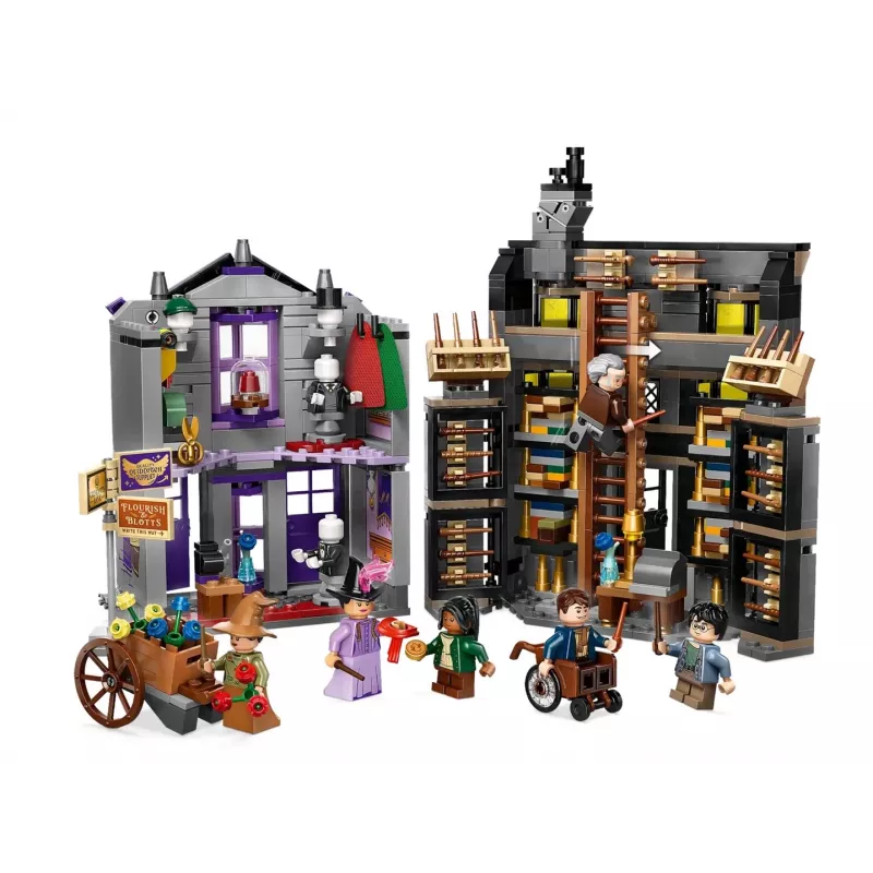 LEGO Harry Potter 76439 Ollivanders un Madam Malkin tērpu veikals būvējamais komplekts (744 gab.)