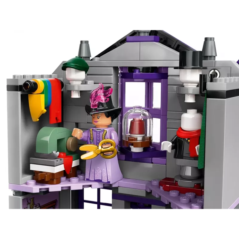 LEGO Harry Potter 76439 Ollivanders un Madam Malkin tērpu veikals būvējamais komplekts (744 gab.)
