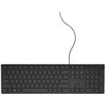 Dell KB216 vadu USB tastatūra - dāņu QWERTY izkārtojums - melna