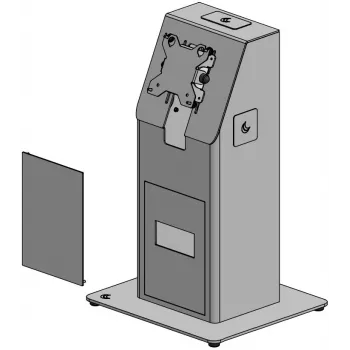 Ergonomic Solutions Mini Kiosk ar Pamatplati Galda Montāžai - Melns
