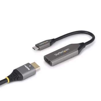 StarTech.com USB-C uz HDMI adaptera kabelis - 24-pin USB-C vīrišķais uz HDMI vīrišķo - 2 m (6.5 pēdas) - 4K 60Hz - Melns